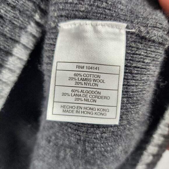 Vintage Nike ACG 1/4 Zip Sweater Men’s XL Gray Wool Blend Pullover Made in Hong - Picture 5 of 10